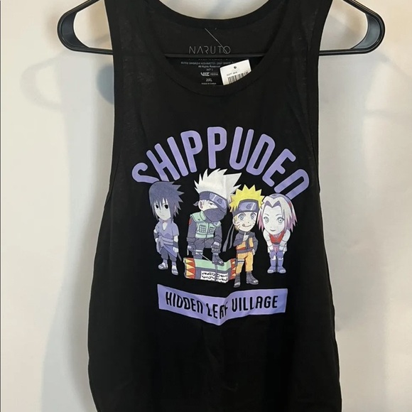 Naruto Shippuden Collection Hot Topic Hidden Leaf Graphic Tank 2X - Picture 1 of 4